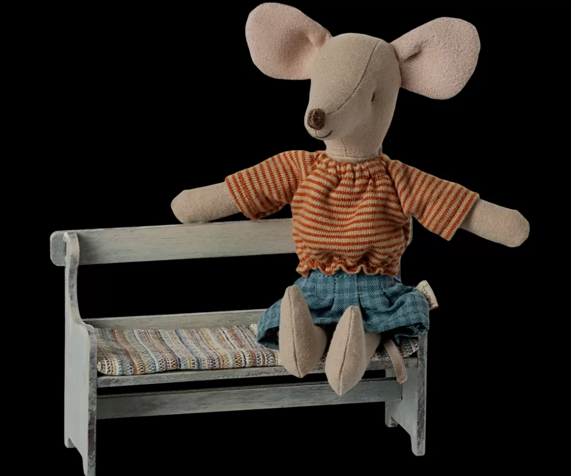 Maileg Bænk, Mus - Vintage råhvid Shop