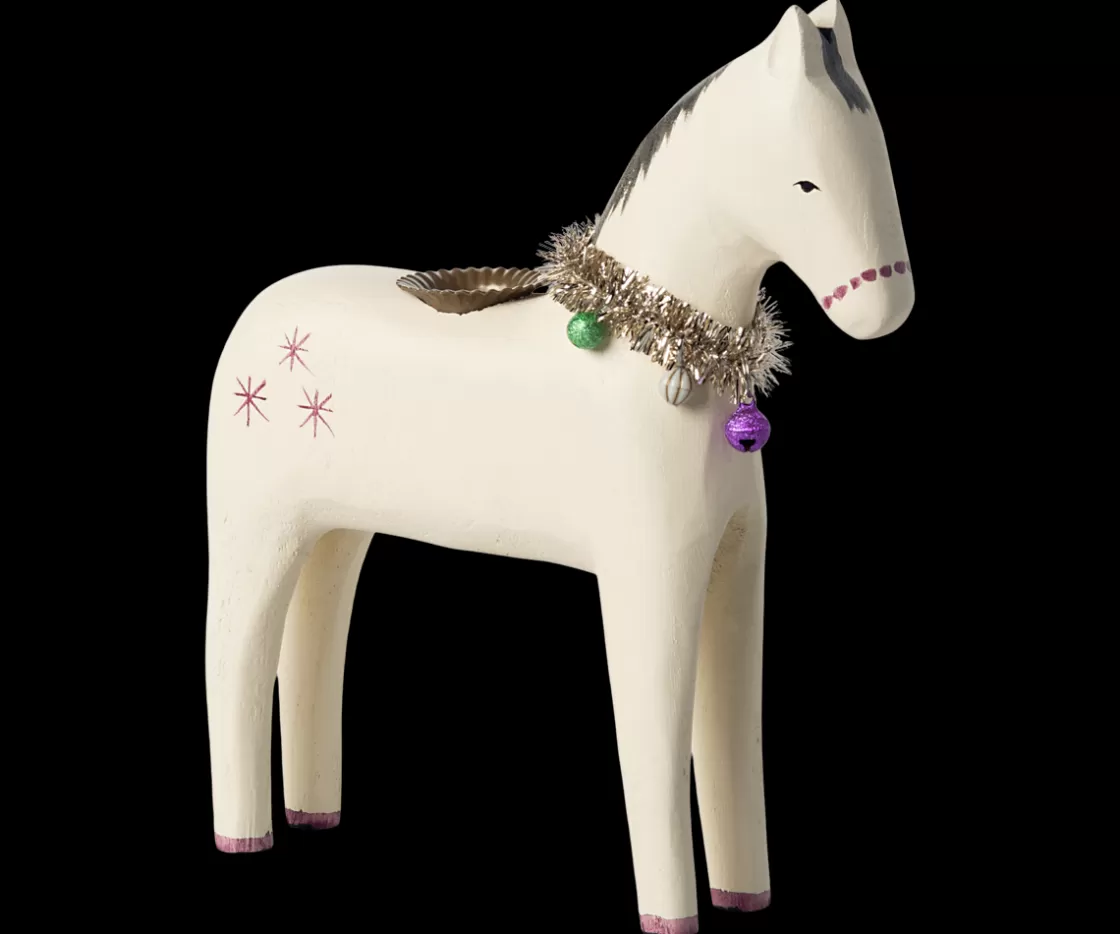 Maileg Lysestage, Hest, Træ, Stor Outlet
