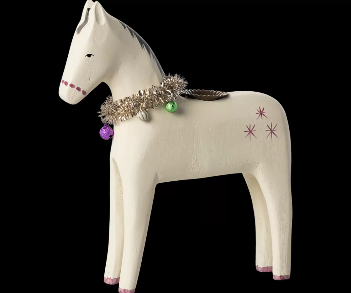 Maileg Lysestage, Hest, Træ, Stor Outlet